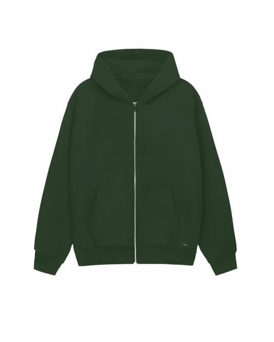 Dark Green Zip-Up