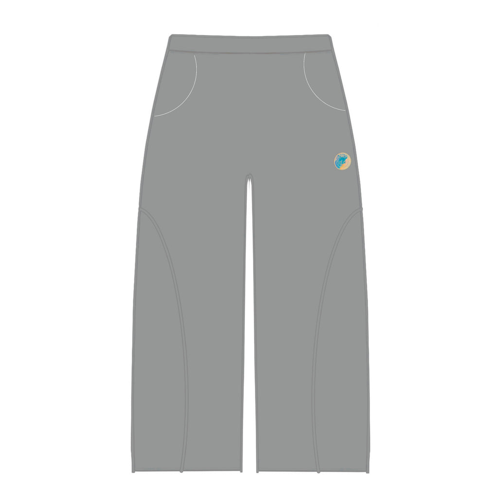 Reflective grey sweatpants