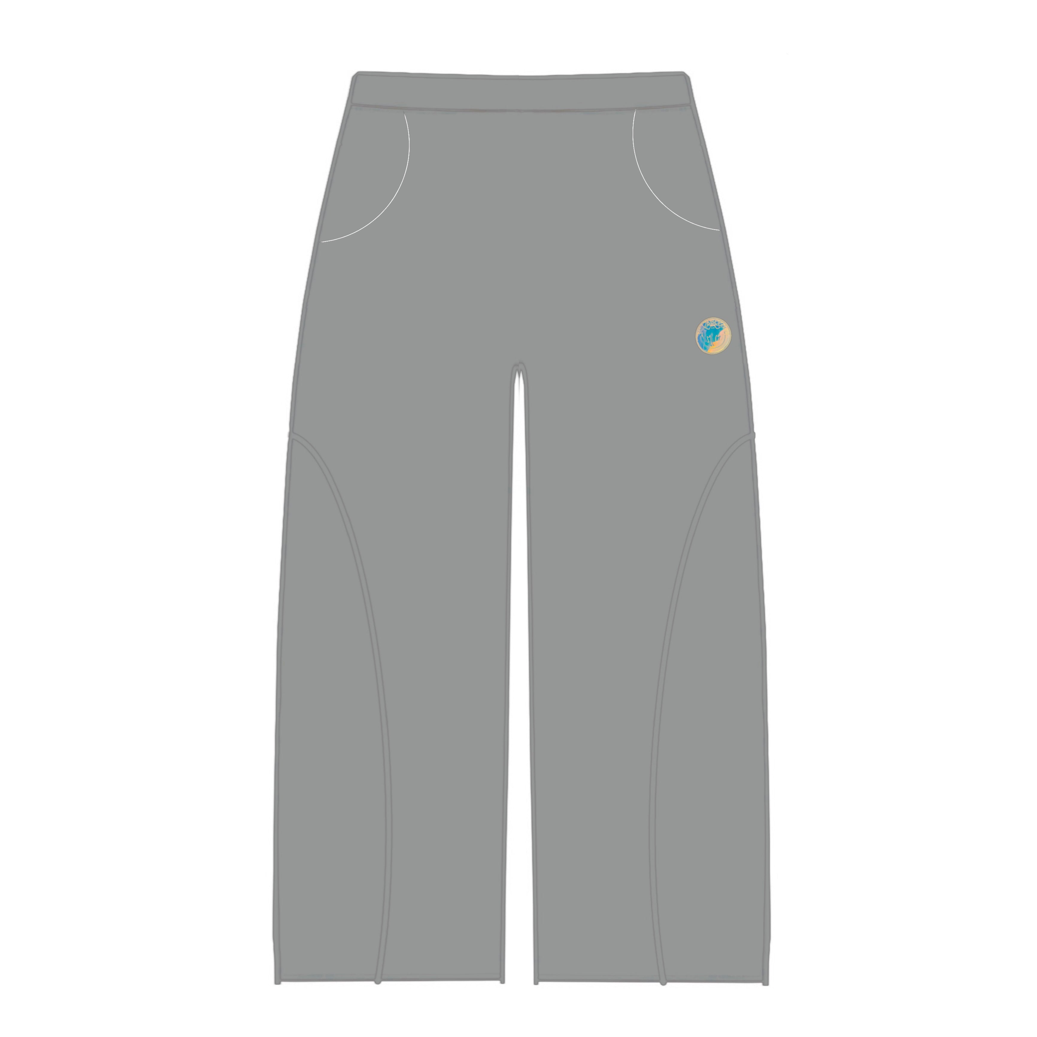 Reflective grey sweatpants