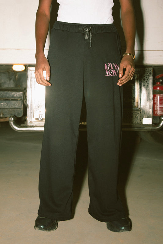 Black Retro Pants