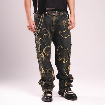 Dirty Green Ghost Denim