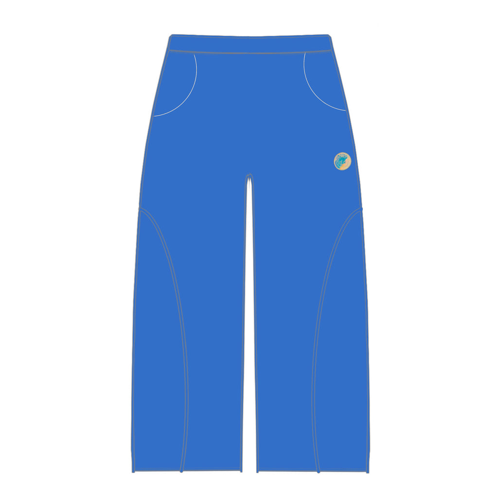 Reflective blue sweatpants