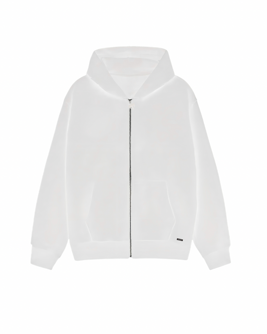 White Zip-Up
