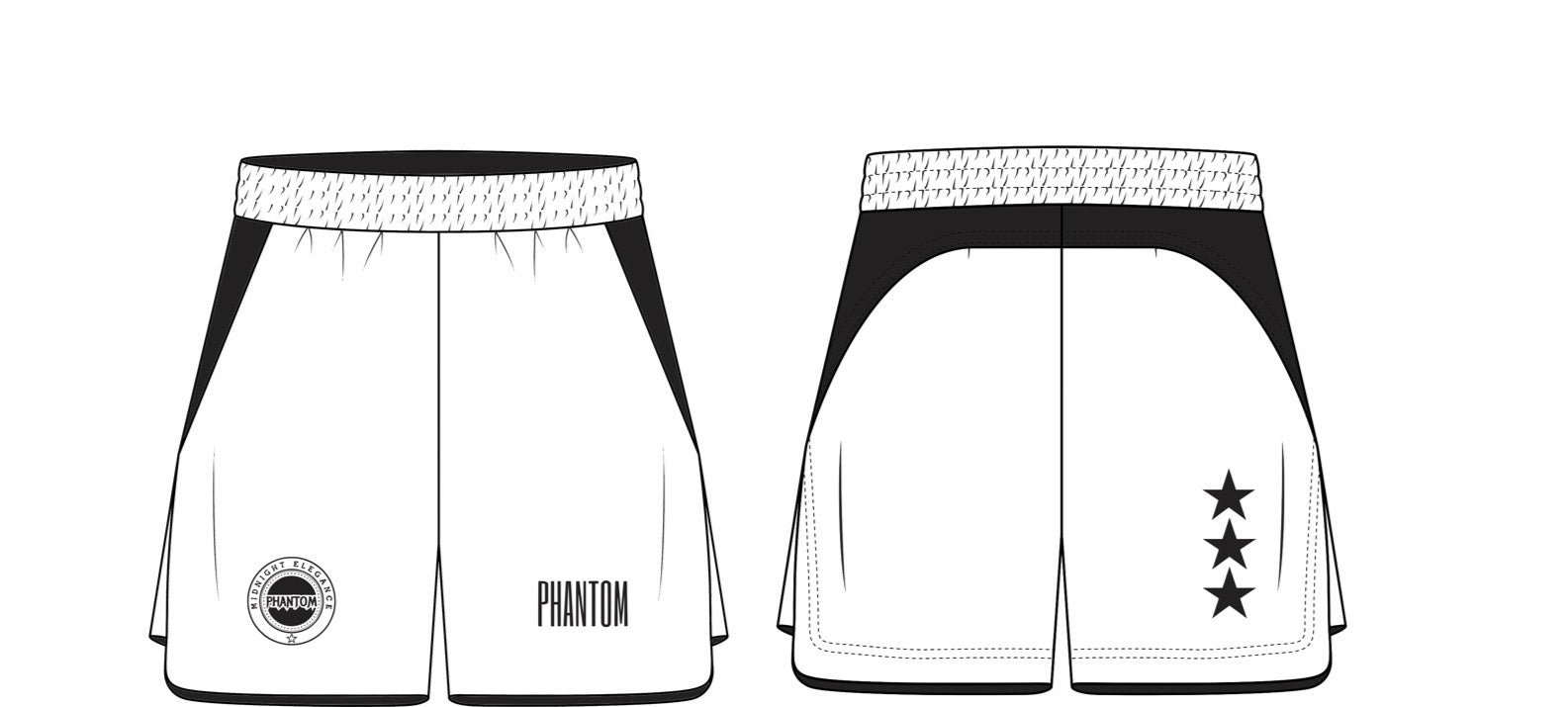 Yang shorts (white)