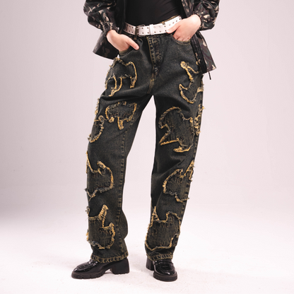 Dirty Green Ghost Denim