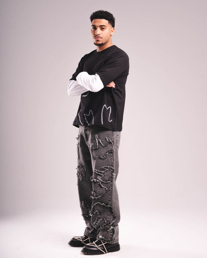 Black Washed Ghost Denim